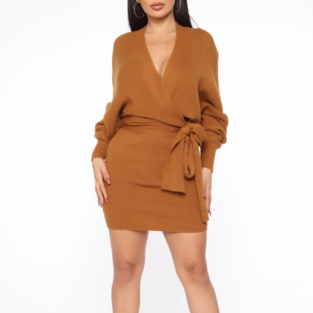 2 piece sweater skirt set
